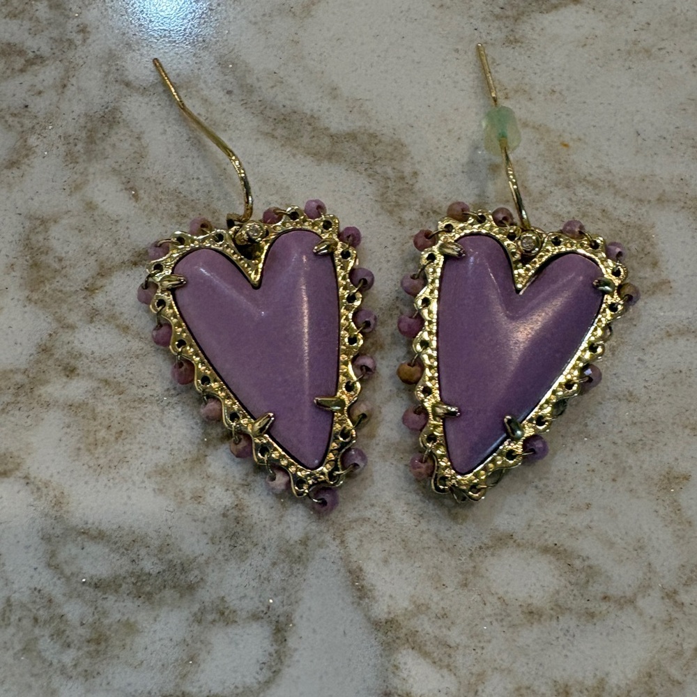 Kendra Scott Heart Earrings